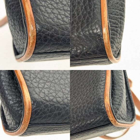 DOONEY & BOURKE USA All Weather Leather Mini Shoulder Bag - Navy Blue - Picture 9 of 14